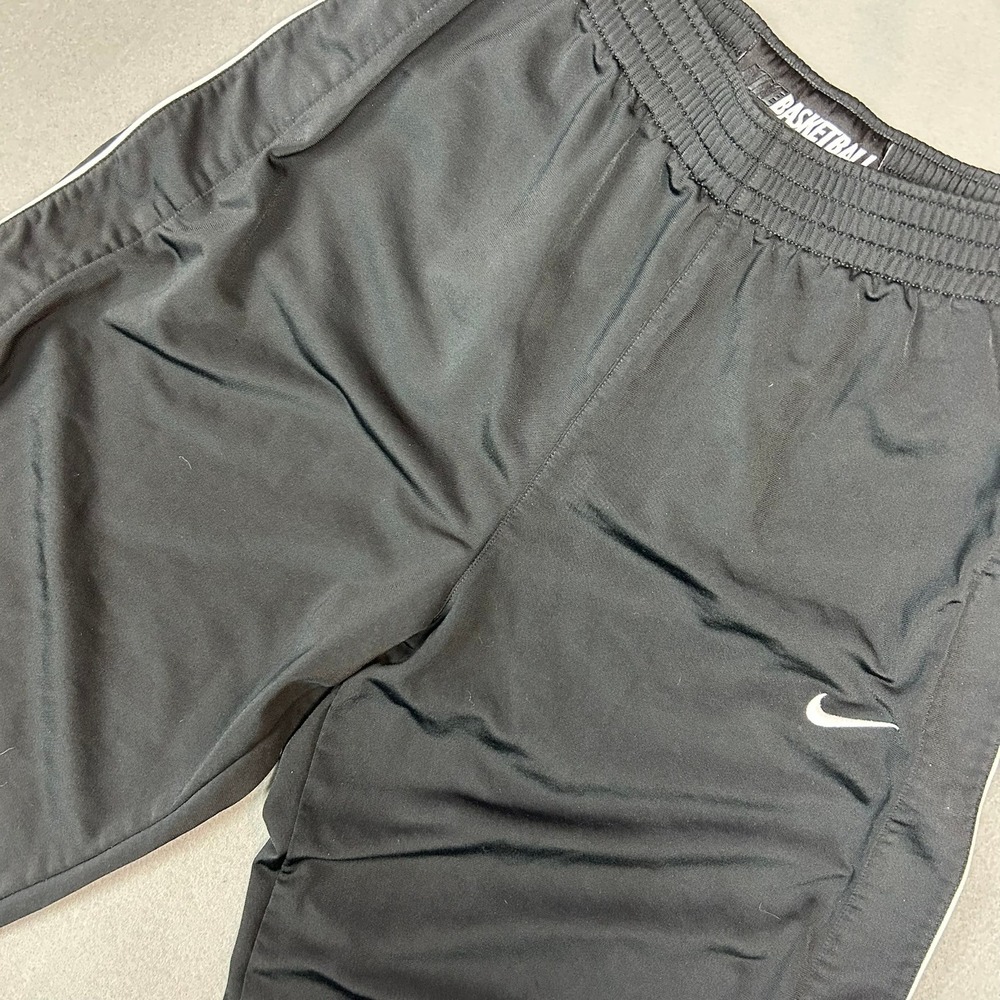 Nike Basketball Tear Away Snap Side Warm Up Pants Mens Size Medium Black